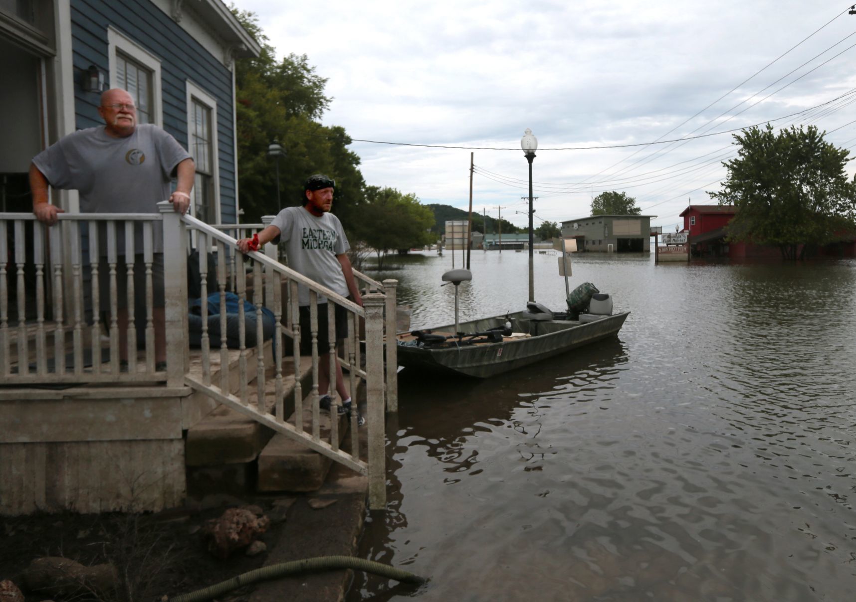 Clean up from the flood starting in Grafton
